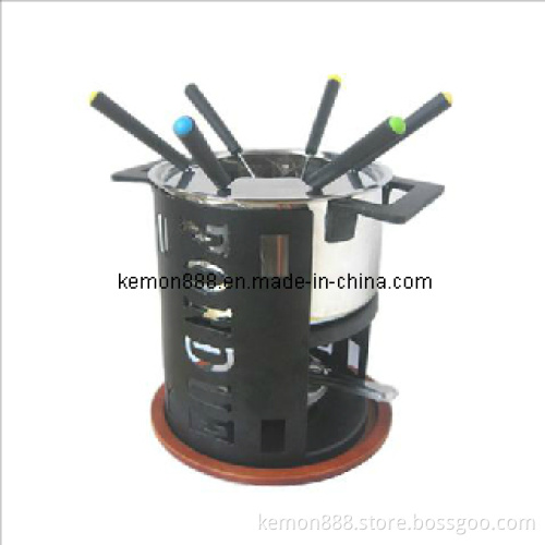 11PCS S. S Fondue Set